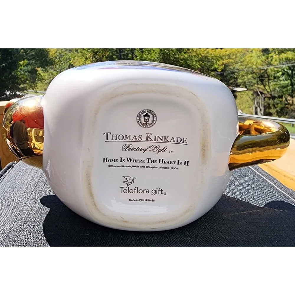 Thomas Kinkade Teapot Painter Of Light, Home Is Where The‎ Heart Is ll